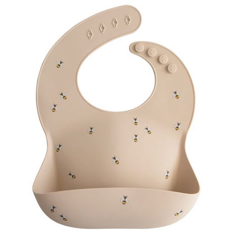 Mushie Bees Silicone Bib