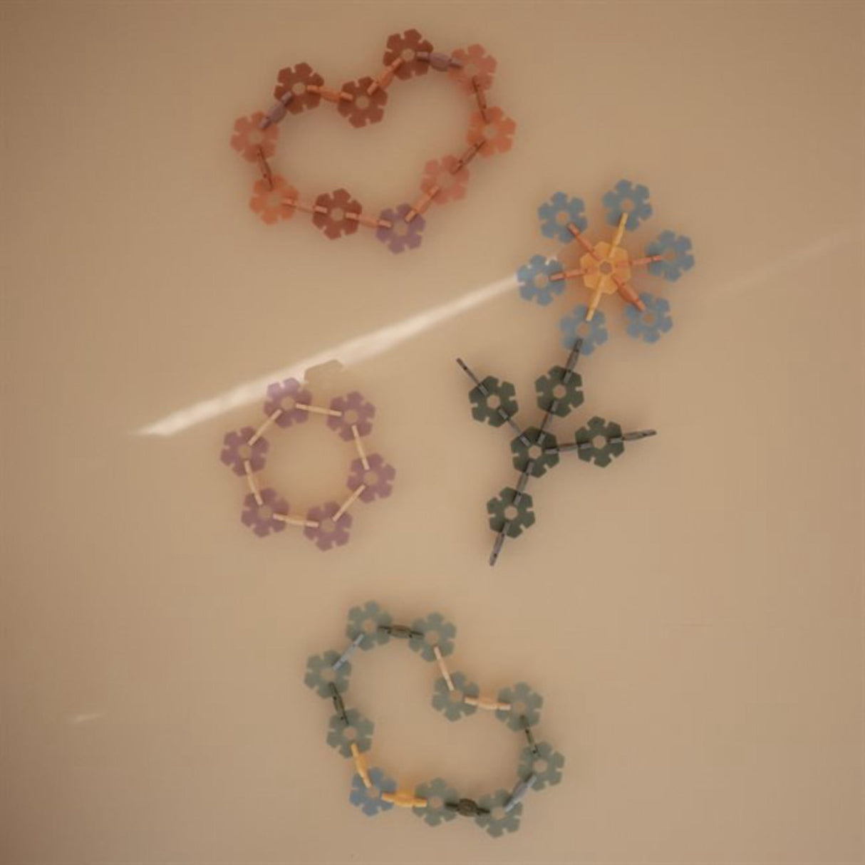 Mushie Multi HEX Connect Building Toy Set