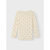 Lil'Atelier Turtledove Melange Nmfnalu Wo/Mo Ls Slim Top Lil