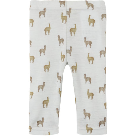 Lil'Atelier Gray Dawn Lama Nbmnoel Nor Wool Slim Leggings Lil