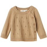 Lil'Atelier Safari Melange Nbnnalio Ls Wrap Knit Lil