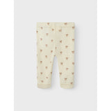 Lil'Atelier Turtledove Melange Nbfnalu Wo/Mo Slim Leggings Lil Noos