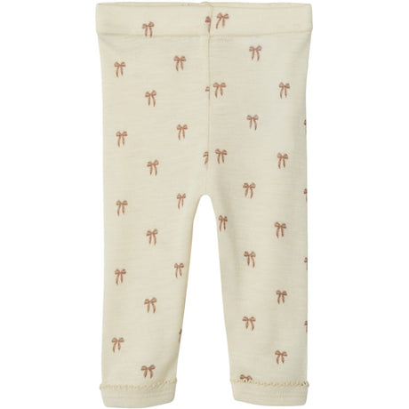 Lil'Atelier Turtledove Melange Nbfnalu Wo/Mo Slim Leggings Lil Noos