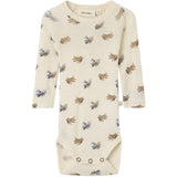 Lil'Atelier Turtledove Melange Nbmnalu Wo/Mo Ls Slim Body Lil Noos