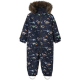 Name It Dark Sapphire Dino Earth Nmmsnow10 Suit Aop Fo Noos