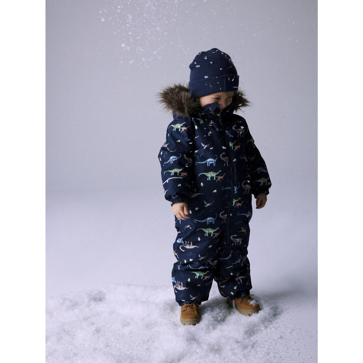 Name It Dark Sapphire Dino Earth Nmmsnow10 Suit Aop Fo Noos
