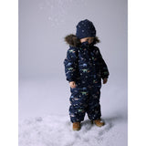 Name It Dark Sapphire Dino Earth Nmmsnow10 Suit Aop Fo Noos