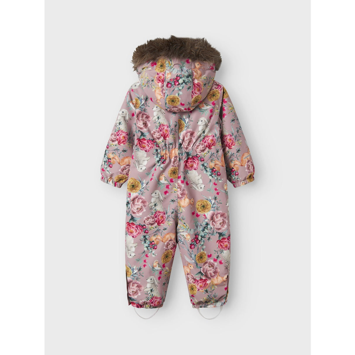 Name It Woodrose Flower Rabbit Nmfsnow10 Suit Aop Fo Noos