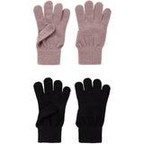 Name It Black Woodrose Nkfmagic Glitter Gloves 2P