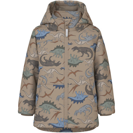 Name It Silver Mink Dino Nmmmax Pa Jacket Aop Noos