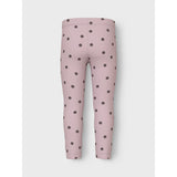 Name It Burnished Lilac Peppercorn Dot Nmfvivian Glitter Leggings