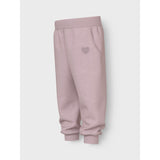 Name It Burnished Lilac Heart Embroidery Nmfvima Nreg Swe Pants Bru