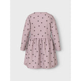 Name It Burnished Lilac Peppercorn Dot Nmfvivian Ls Dress