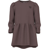 Name It Peppercorn Heart Embroidery Nmfvima Ls Swe Dress Bru