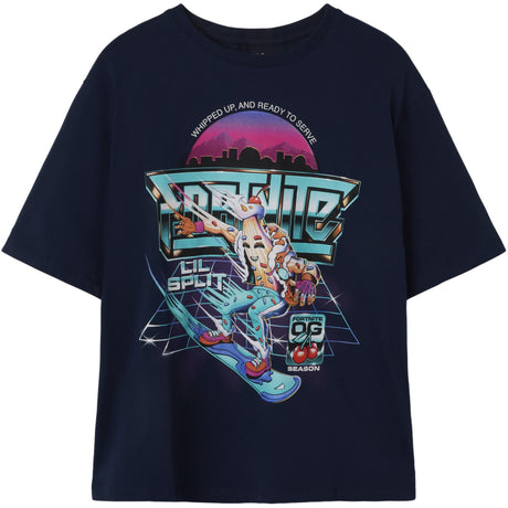 Name It Navy Blazer Nkmjavali Fortnite Nreg Ss Top Box Bfu