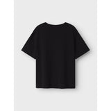 Name It Black Nkfsuri Defleppard Ss Nreg Top Box Unv