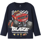 Name It Navy Blazer Nmmaman Blaze Ls Nreg Top Vde