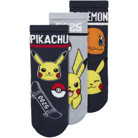 Name It Navy Blazer Nmmsantiago Pokemon 3-Pack Socks Sky
