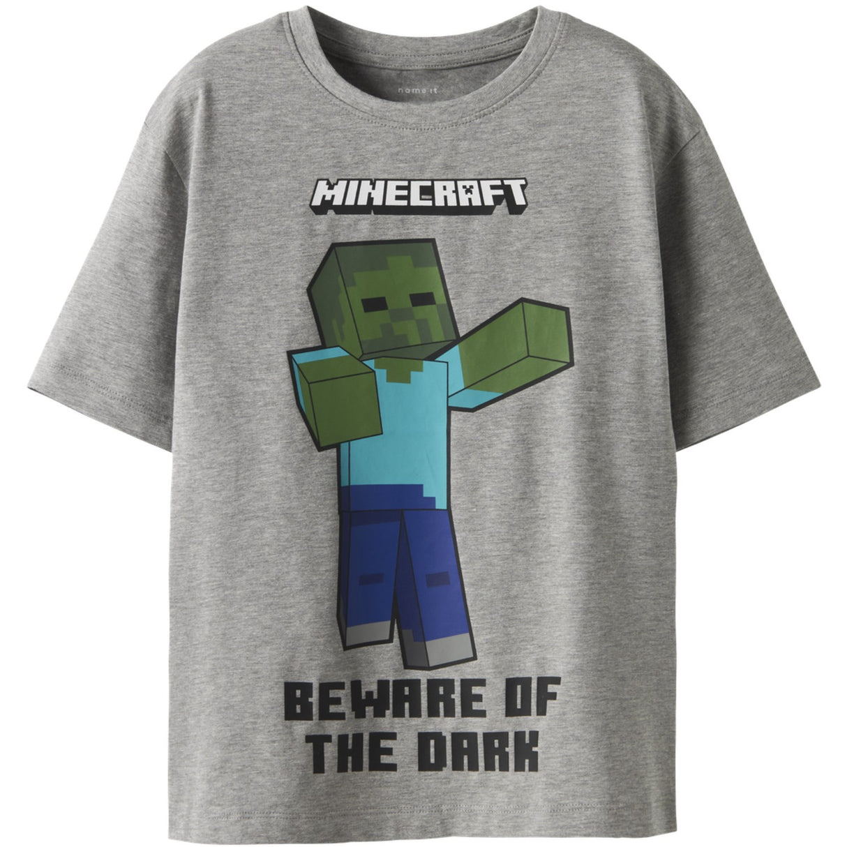Name It Grey Melange Nkmsumba Minecraft Ss Nreg Top Box Bfu