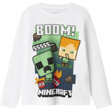 Name It Bright White Nkmac Minecraft Ls Nreg Top Box Noos Bfu