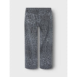 Name It Night Owl Grey Leopard Nkfrose Wide Twi Pants 4444-Td Noos