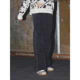 Name It Black Nkfrose Wide Rhinestone Jeans 8810-Bf O