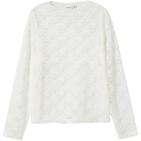 Name It Cloud Dancer Nkfnace Ls Top