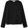 Name It Black Nkfnace Ls Top