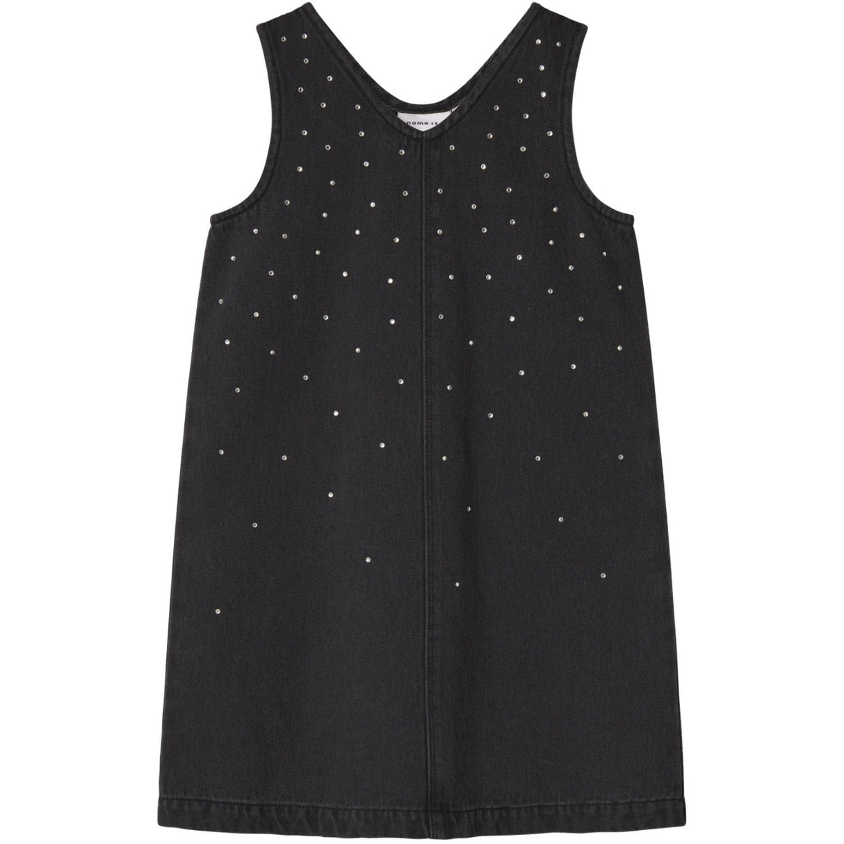 Name It Dark Grey Denim Nkfmonala Sl Loose Dress 8810-Im O