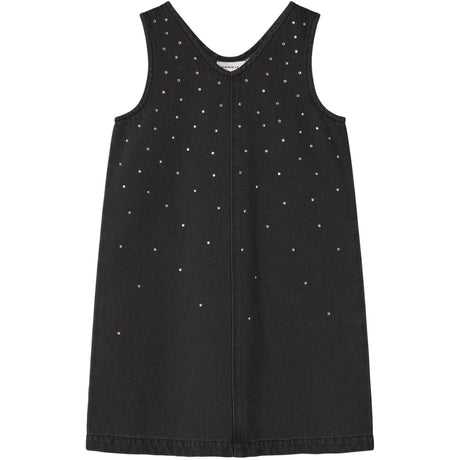 Name It Dark Grey Denim Nkfmonala Sl Loose Dress 8810-Im O