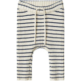 Name It Insignia Blue Cloud Dancer Nbmostripe Knit Pants