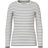 Name It Grey Melange Cloud Dancer Nkfvemma Ls Slim Top