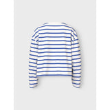 Name It Cloud Dancer Amparo Blue Stripe Nkfvita Ls Short Rlx Top