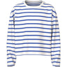 Name It Cloud Dancer Amparo Blue Stripe Nkfvita Ls Short Rlx Top