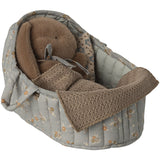 Maileg Carry Cot, Large - Blue