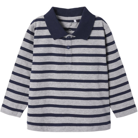 Name It Grey Melange Nmmotis Ls Nreg Polo