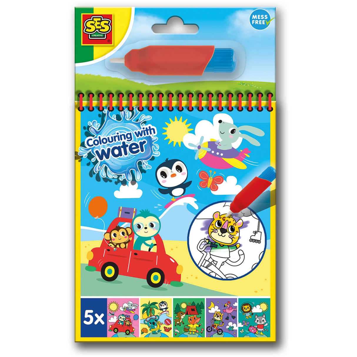 SES Creative Coloring With Water Travel Coloring Book