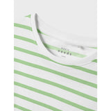 Name It Bright White Arcdian Green Nkfvitanni Ss Short Rlx Top
