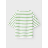 Name It Bright White Arcdian Green Nkfvitanni Ss Short Rlx Top