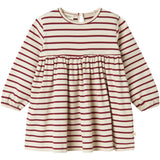 Lil'Atelier Turtledove Red Dahlia Nmflimia Ls Loose Dress Lil