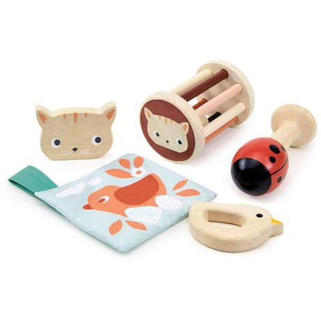 Mentari Rattle Set Garden Theme