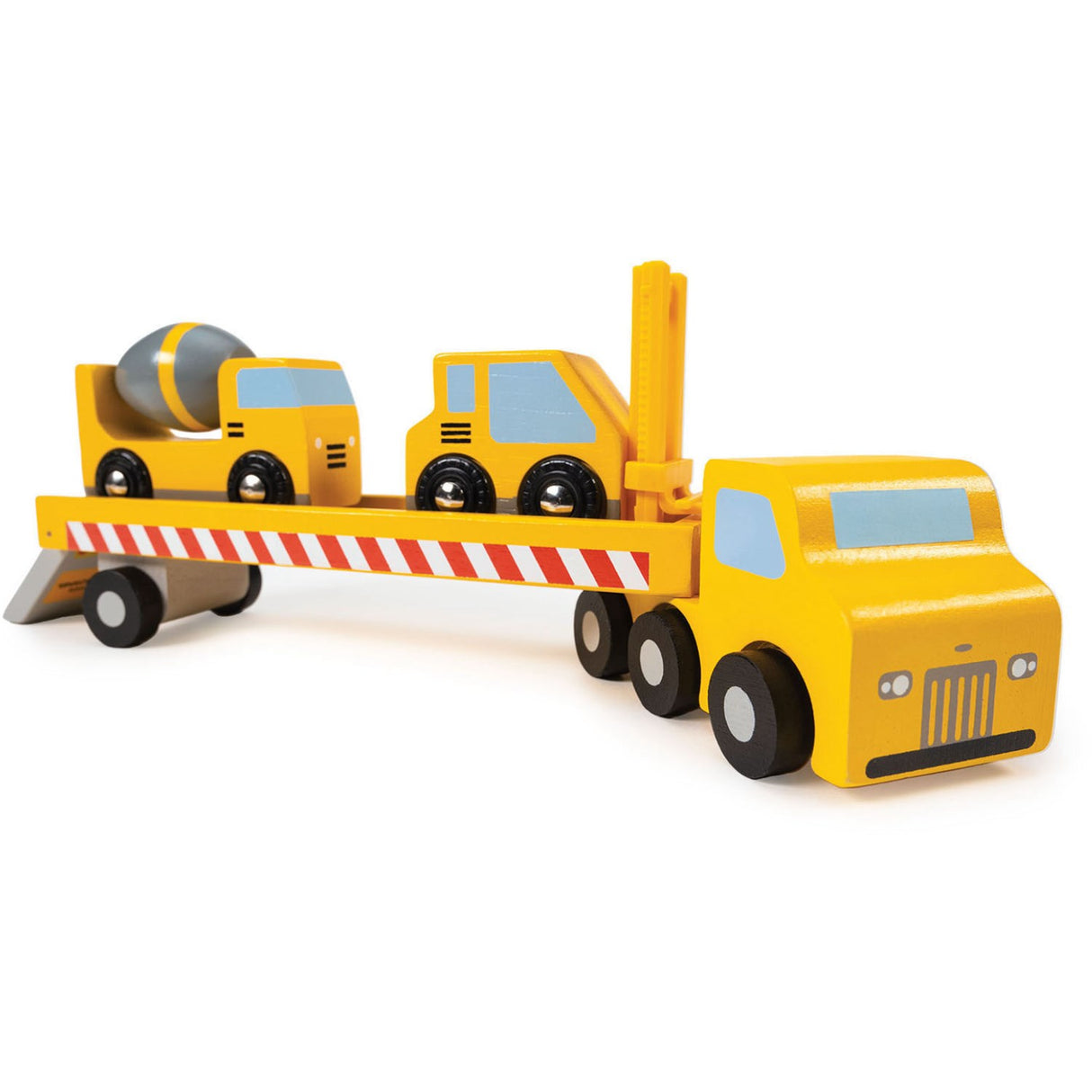 Mentari flatbed truck with work vehicles