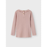 Lil'Atelier Misty Rose Nmfrachel Nis Ls Slim Top Lil Noos