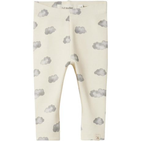 Lil'Atelier Turtledove Blue Cloud Nbnlayo Kim Slim Leggings Lil Noos