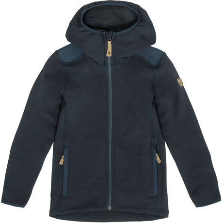 Fjällräven Dark Navy Kids Keb Fleece Hoodie