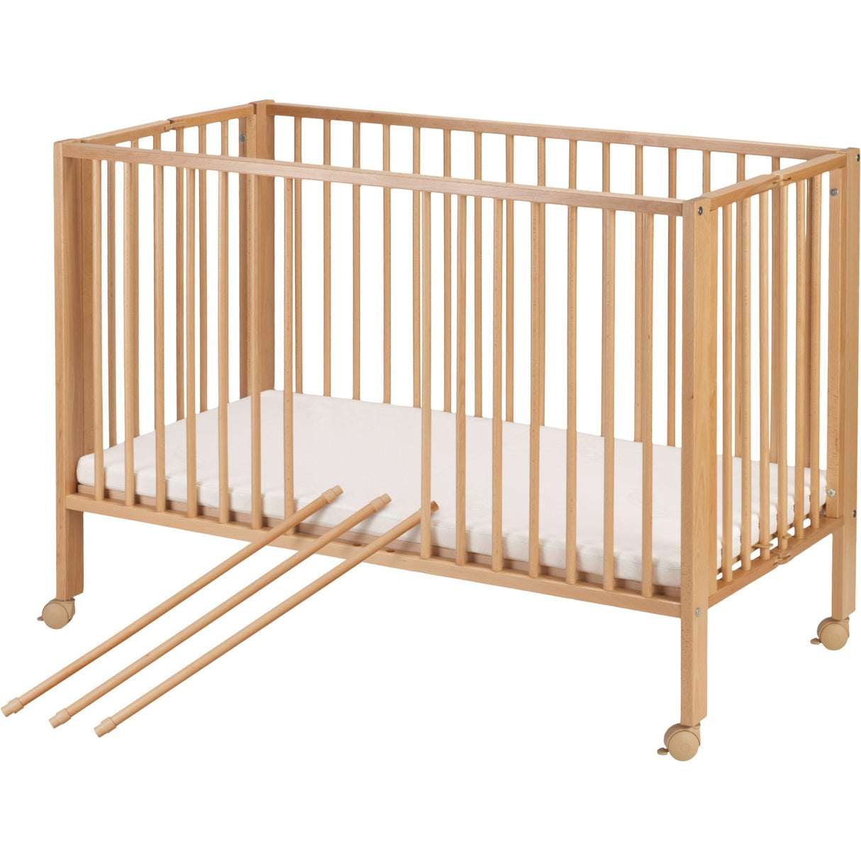 tiSsi® Nature Jori Foldable Bed Solid Beech