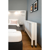 tiSsi® White Laquer Jori Foldable Bed Solid Beech