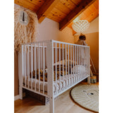 tiSsi® White Laquer Jori Foldable Bed Solid Beech