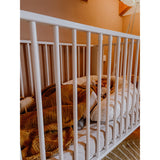 tiSsi® White Laquer Jori Foldable Bed Solid Beech