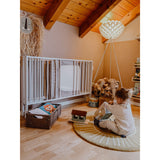 tiSsi® White Laquer Jori Foldable Bed Solid Beech